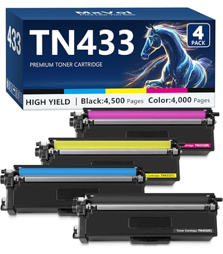 Amazon.com: TN436 Toner Cartridge Set 6,500 Pages Super High Yield